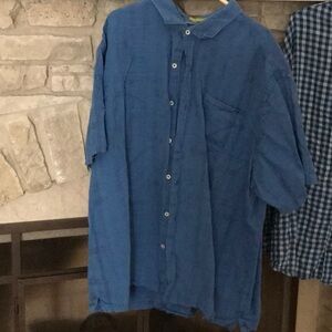 Tommy Bahama Blue Casual Button Down Shirt